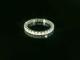 Bague élégante pour femme en or blanc 18 carats, sertie de 29 diamants - YZ0004332